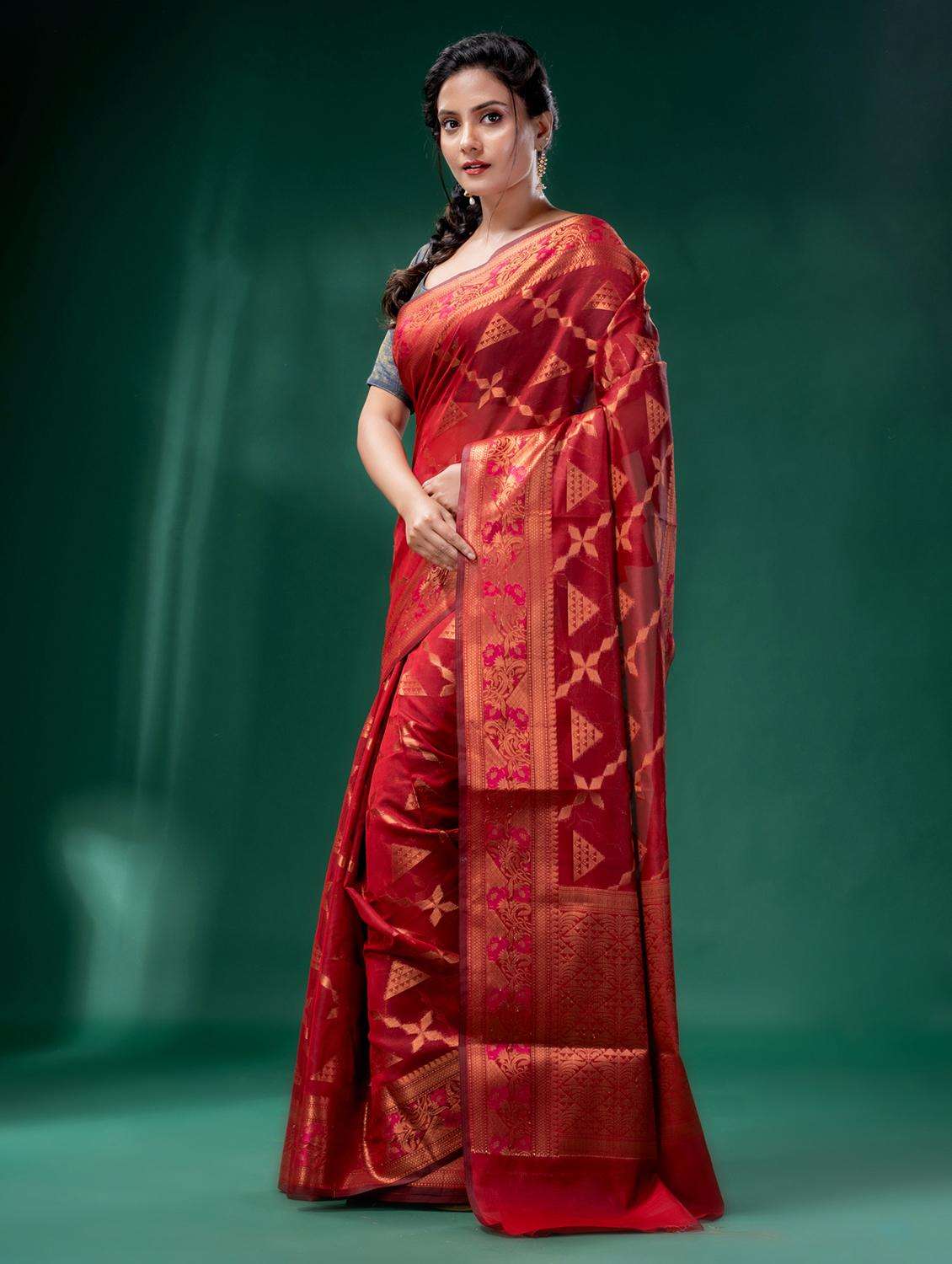 women self design banarasi saree with blouse - 22043948 -  Standard Image - 2