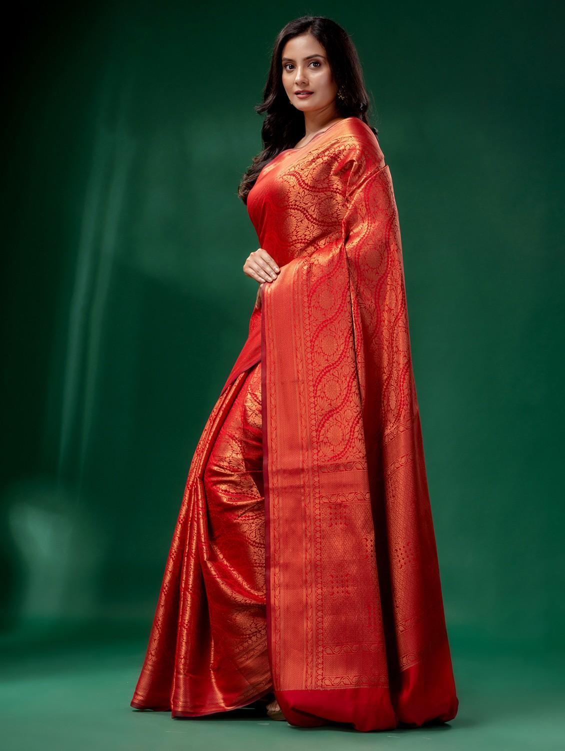 women self design banarasi saree with blouse - 22043951 - Standard Image - 2