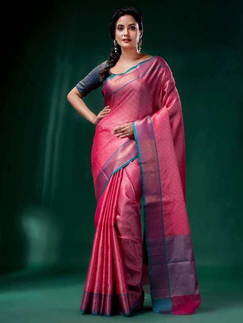 women self design kanjivaram saree with blouse - 22043953 -  Standard Image - 0