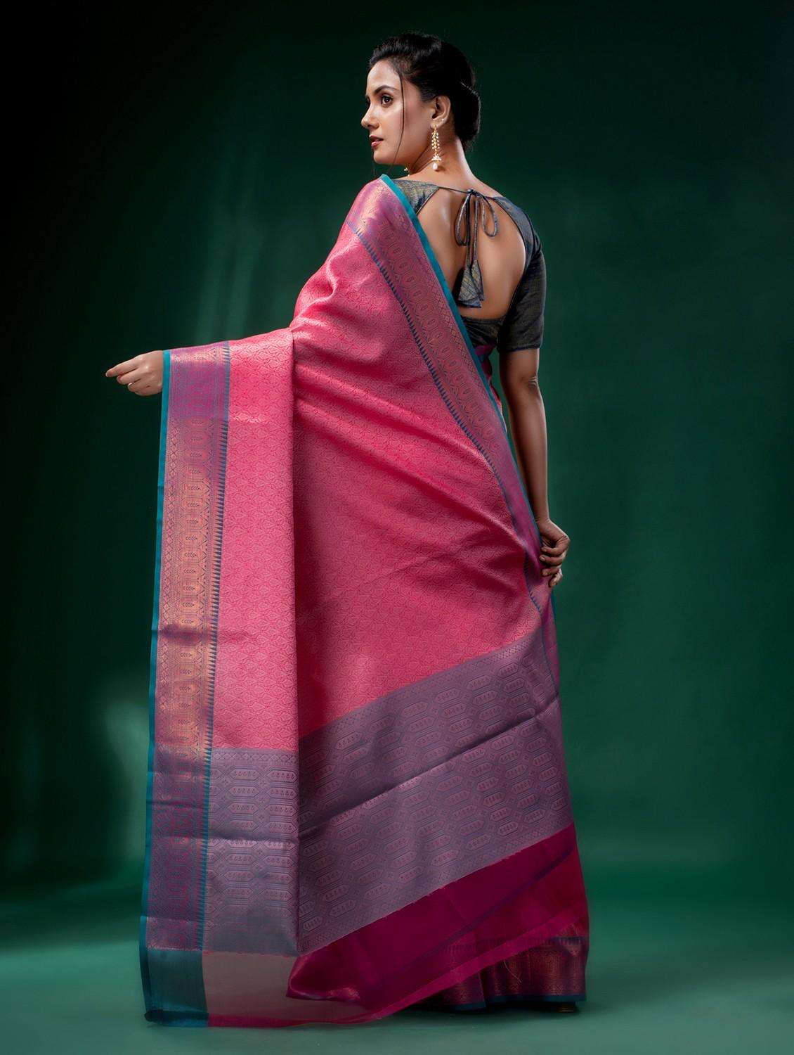 women self design kanjivaram saree with blouse - 22043953 -  Standard Image - 2