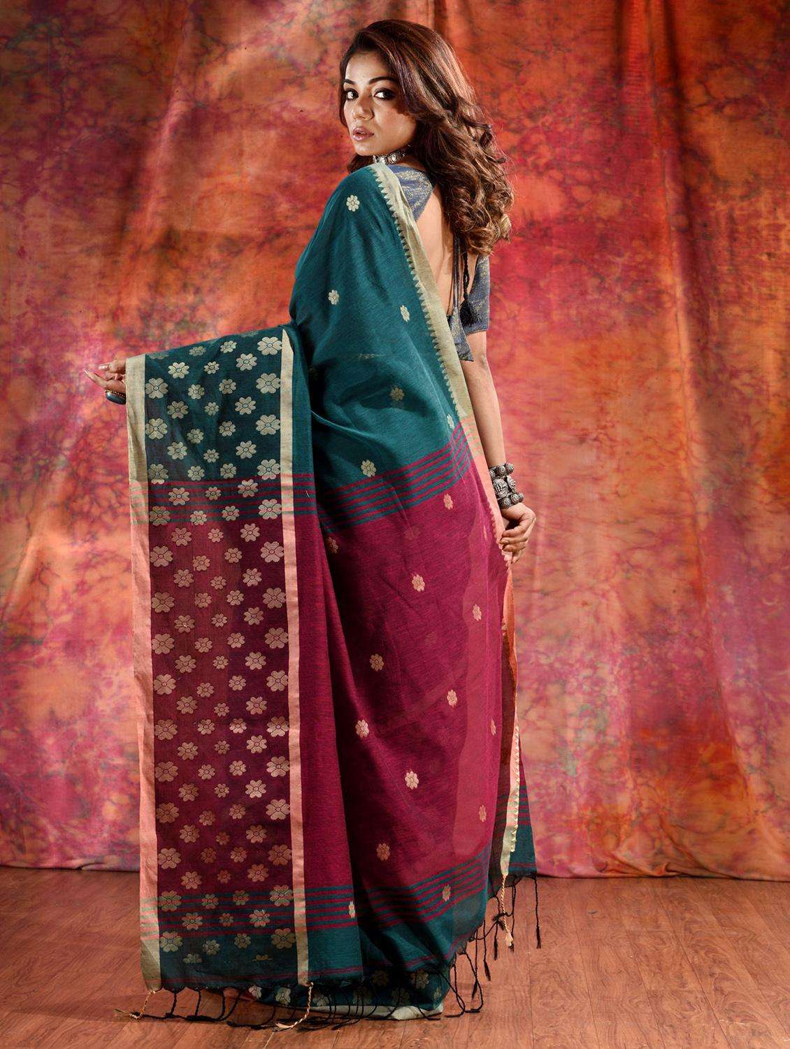 women self design handloom saree with blouse - 22043986 -  Standard Image - 2