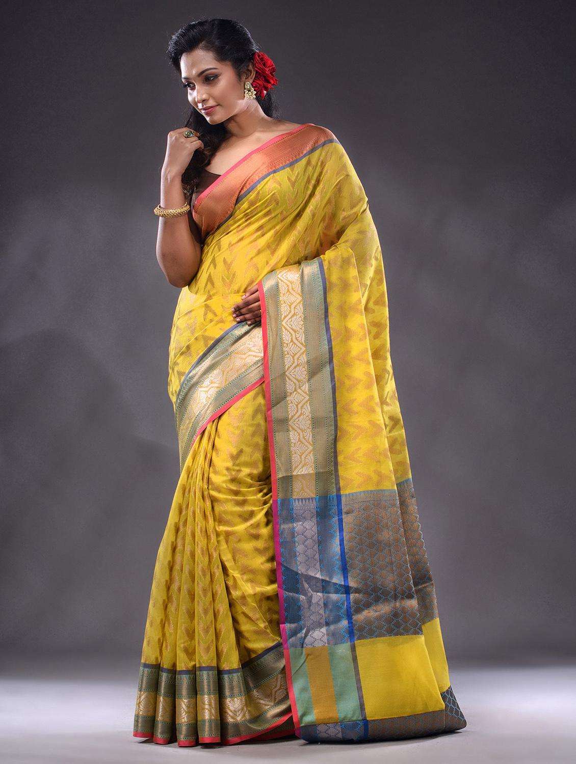 women self design southern silk saree with blouse - 22044037 - Standard Image - 2
