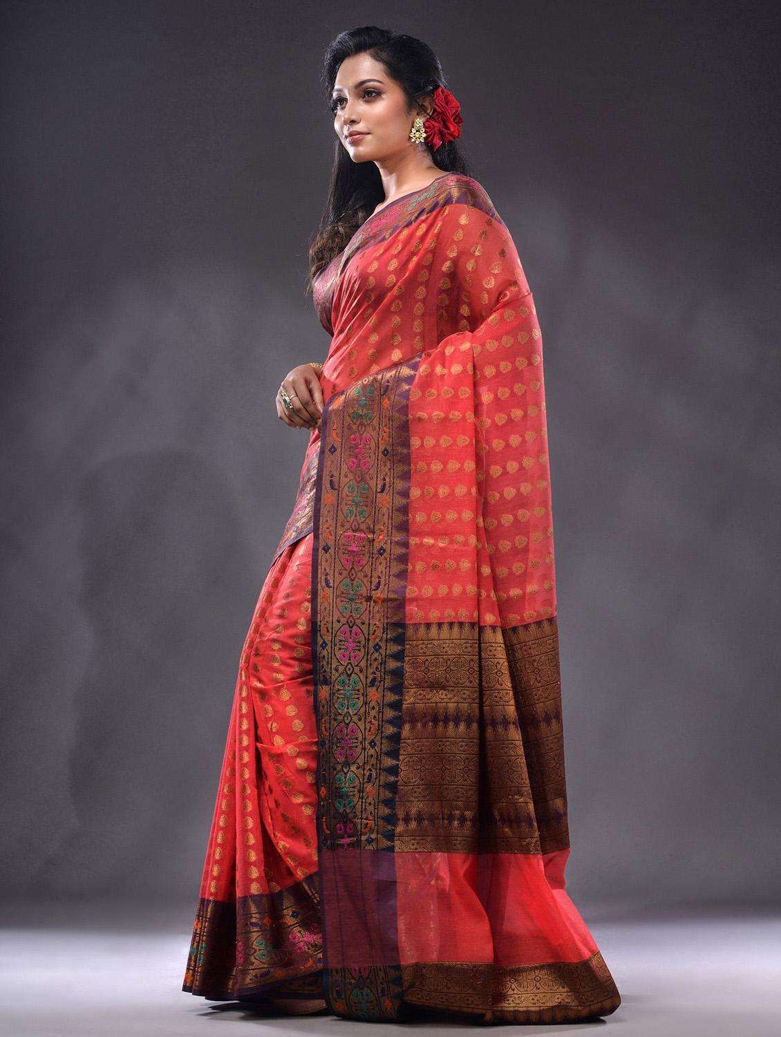 women self design southern silk saree with blouse - 22044039 -  Standard Image - 2