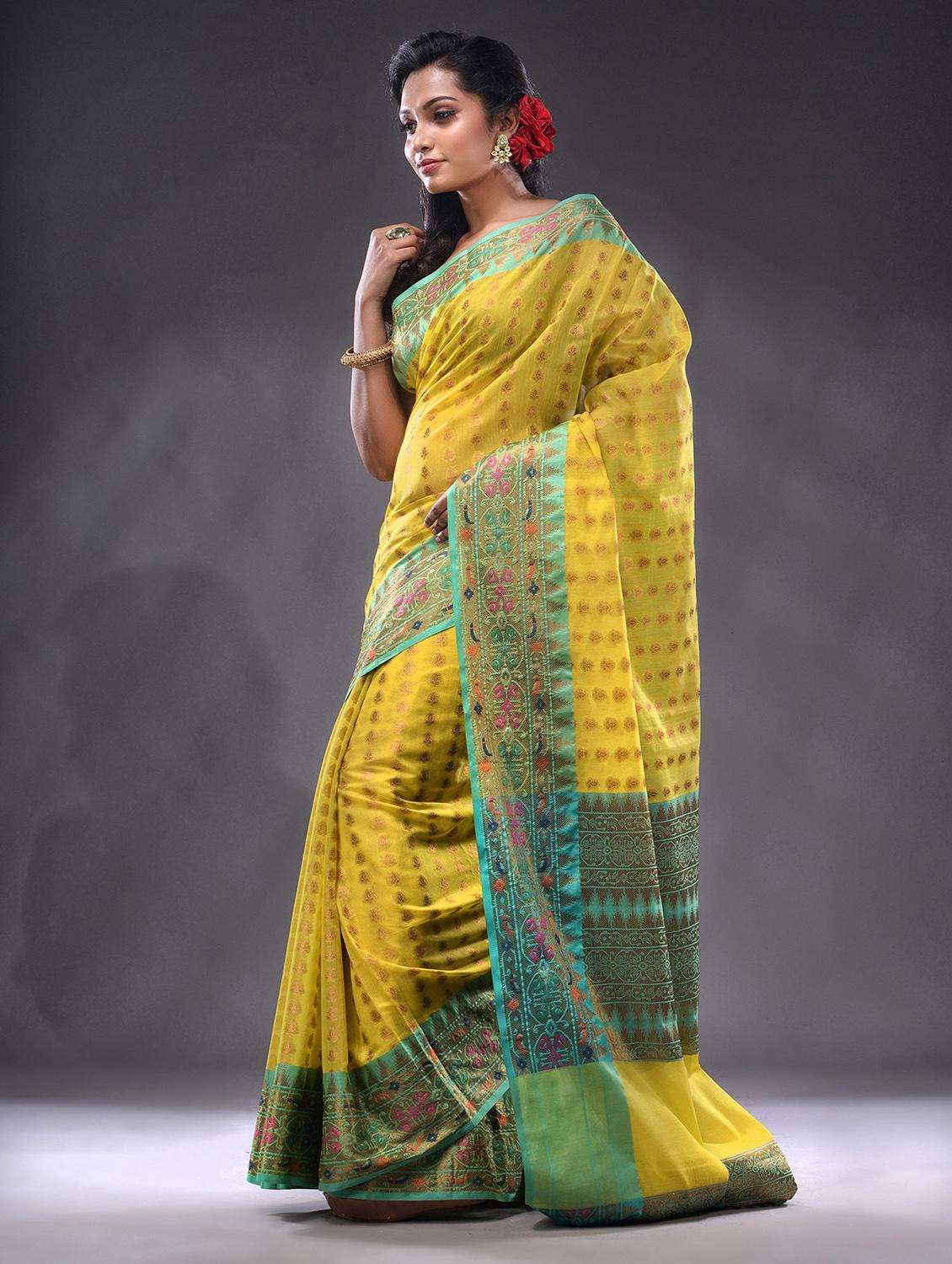 women self design southern silk saree with blouse - 22044040 -  Standard Image - 2