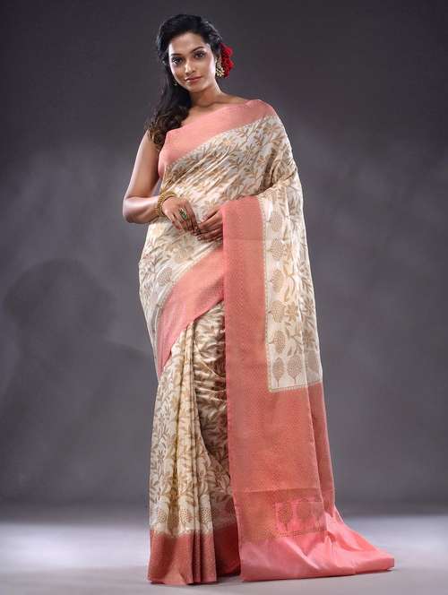 women self design bordered saree with blouse - 22044048 - Standard Image - 0