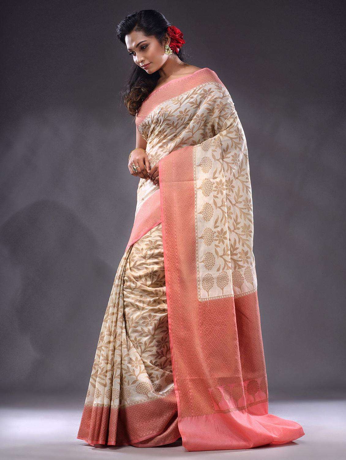 women self design bordered saree with blouse - 22044048 - Standard Image - 2