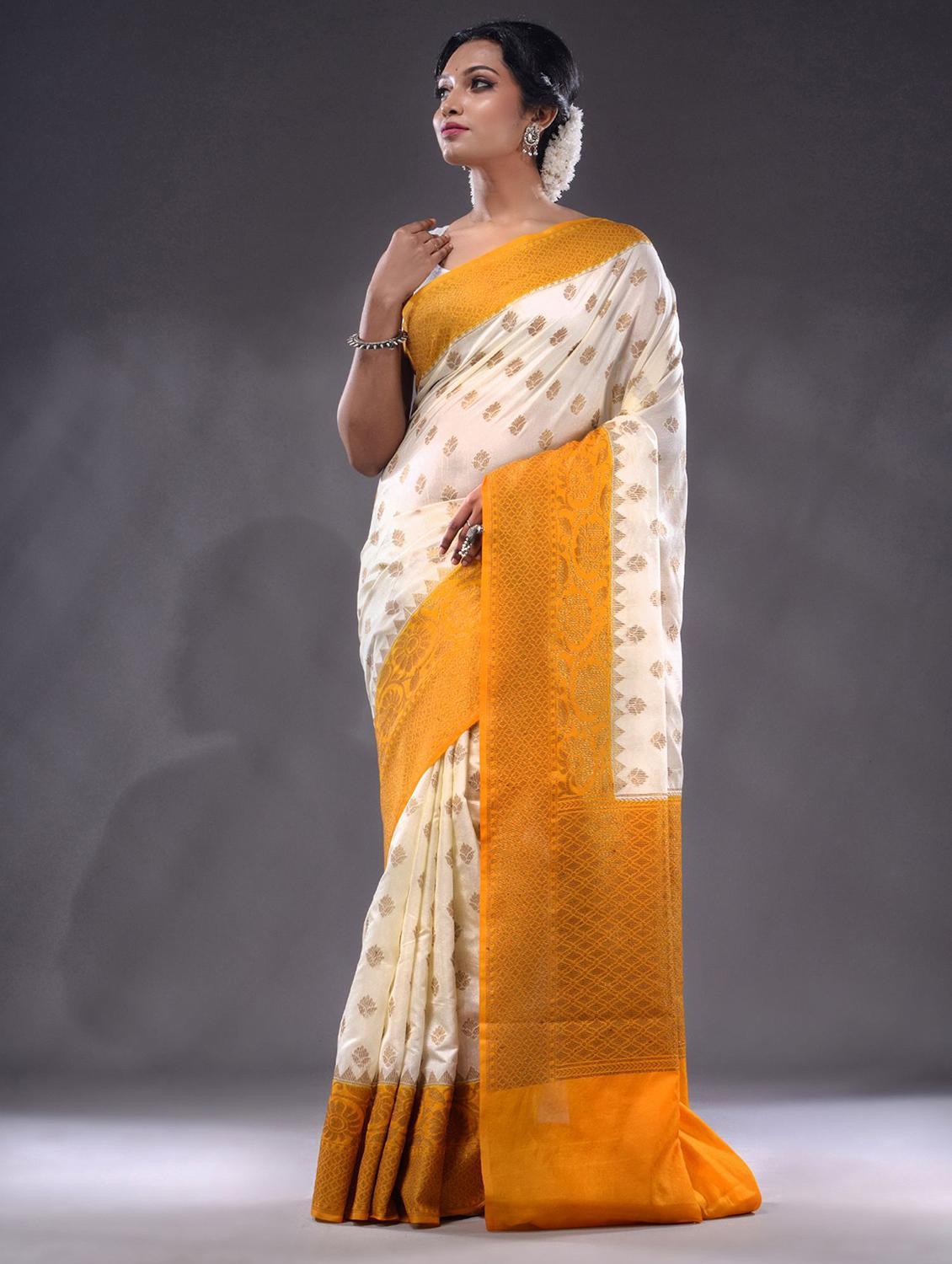 women self design bordered saree with blouse - 22044053 - Standard Image - 2
