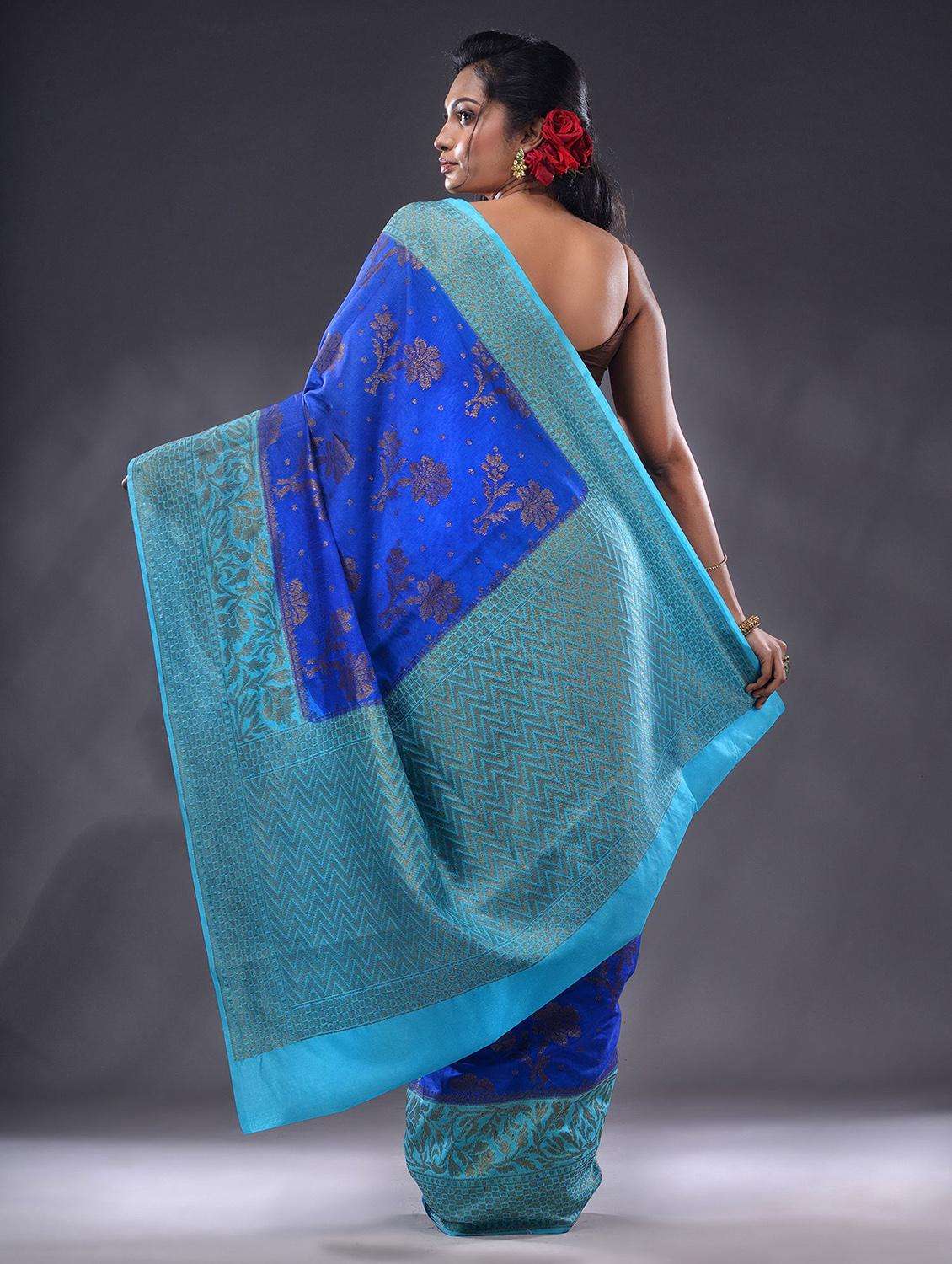 women self design bordered saree with blouse - 22044054 -  Standard Image - 2