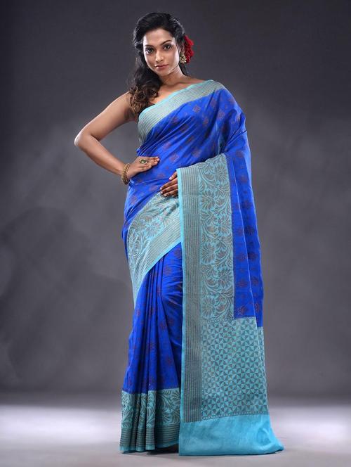 women self design bordered saree with blouse - 22044056 - Standard Image - 0