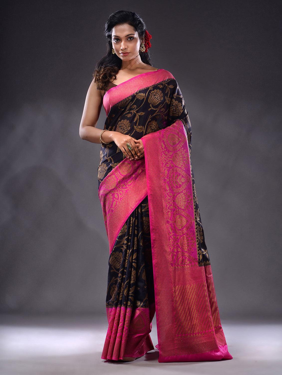 women self design bordered saree with blouse - 22044057 - Zoom Image - 0