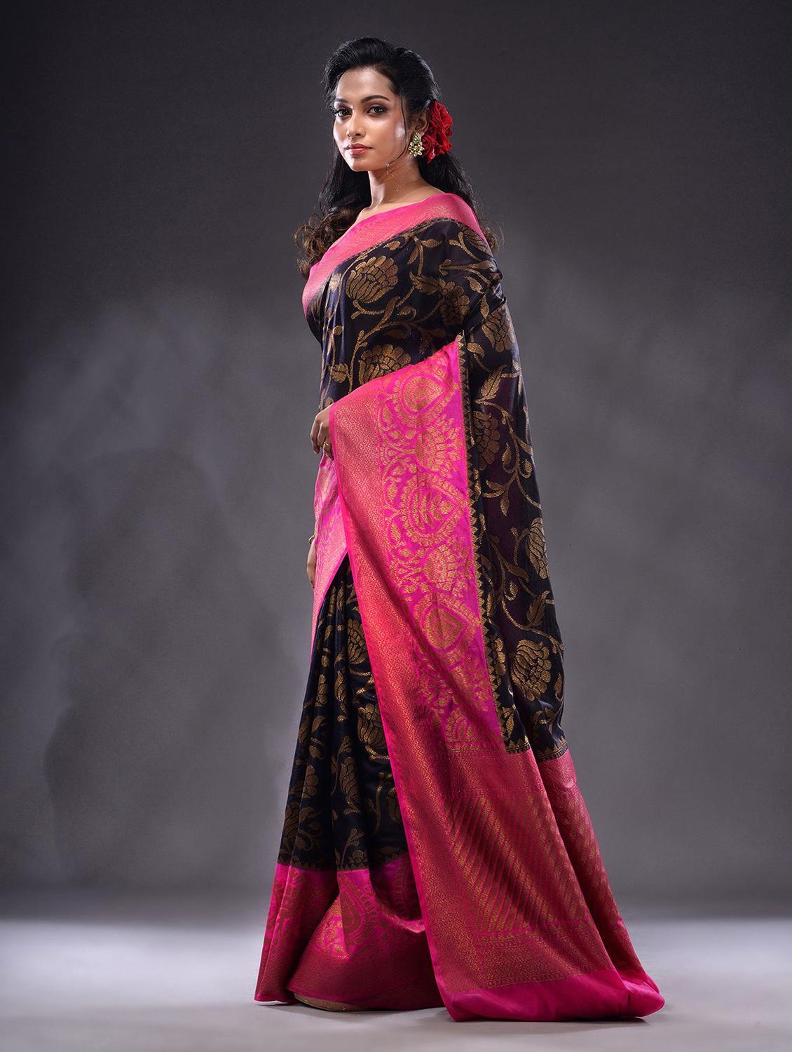women self design bordered saree with blouse - 22044057 - Standard Image - 2