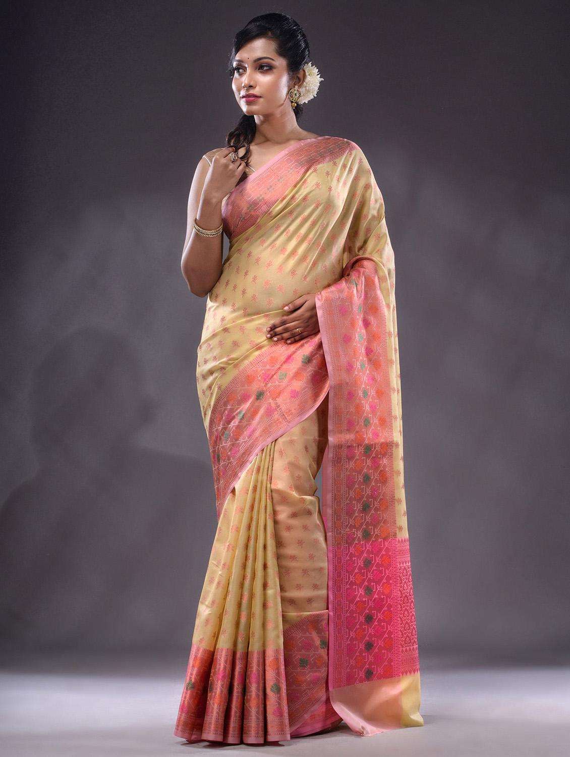 women self design bordered saree with blouse - 22044061 -  Standard Image - 2