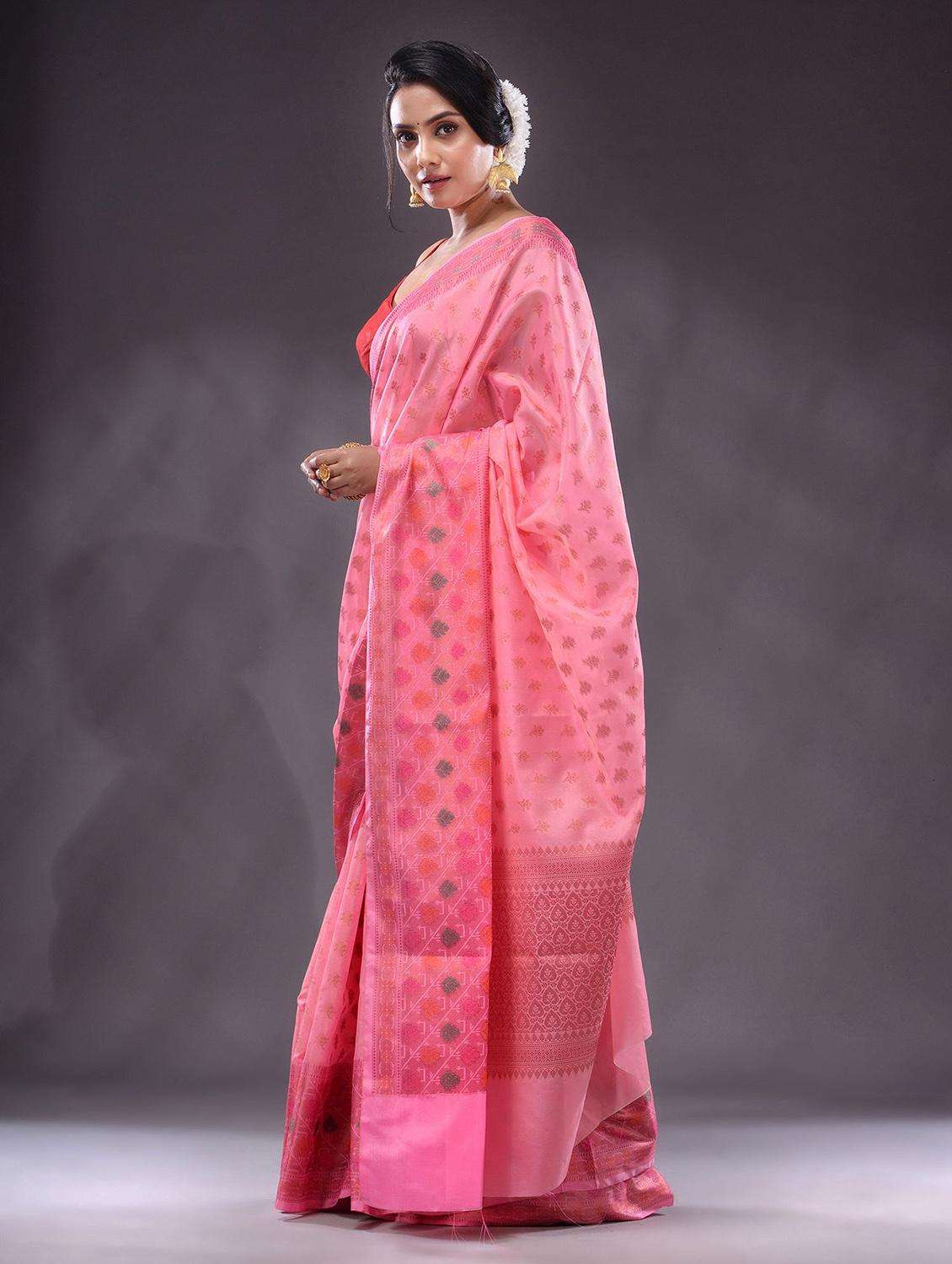 women self design bordered saree with blouse - 22044063 -  Standard Image - 2