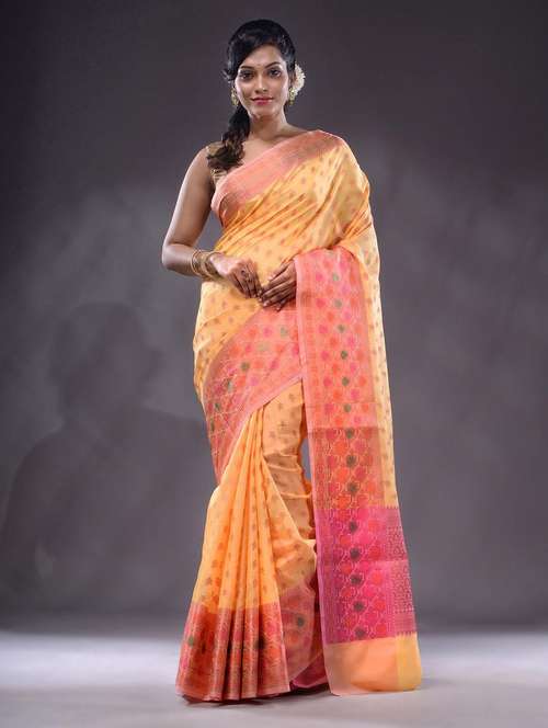 women self design bordered saree with blouse - 22044064 -  Standard Image - 0