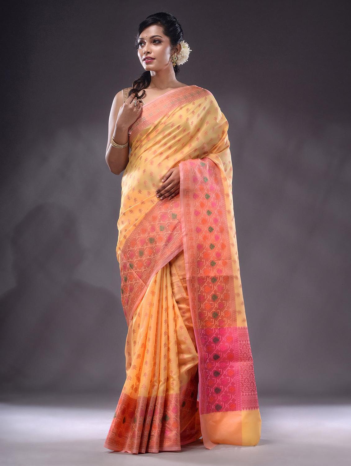 women self design bordered saree with blouse - 22044064 - Standard Image - 2