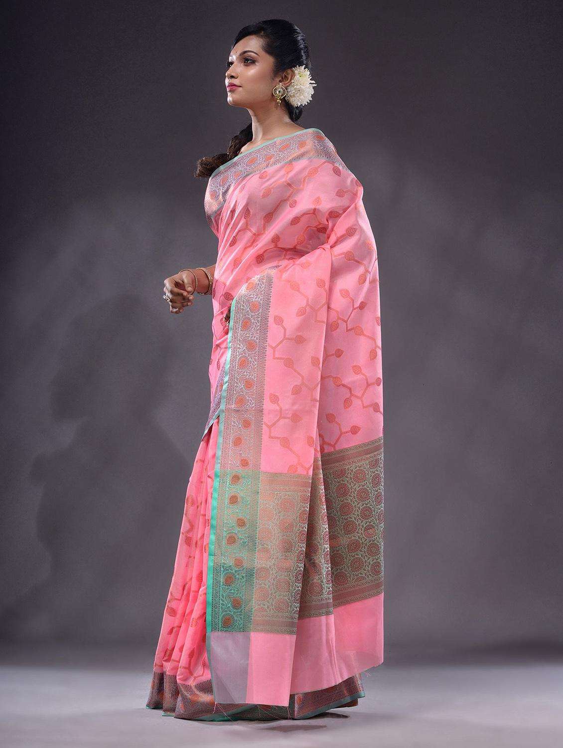 women self design bordered saree with blouse - 22044067 -  Standard Image - 2