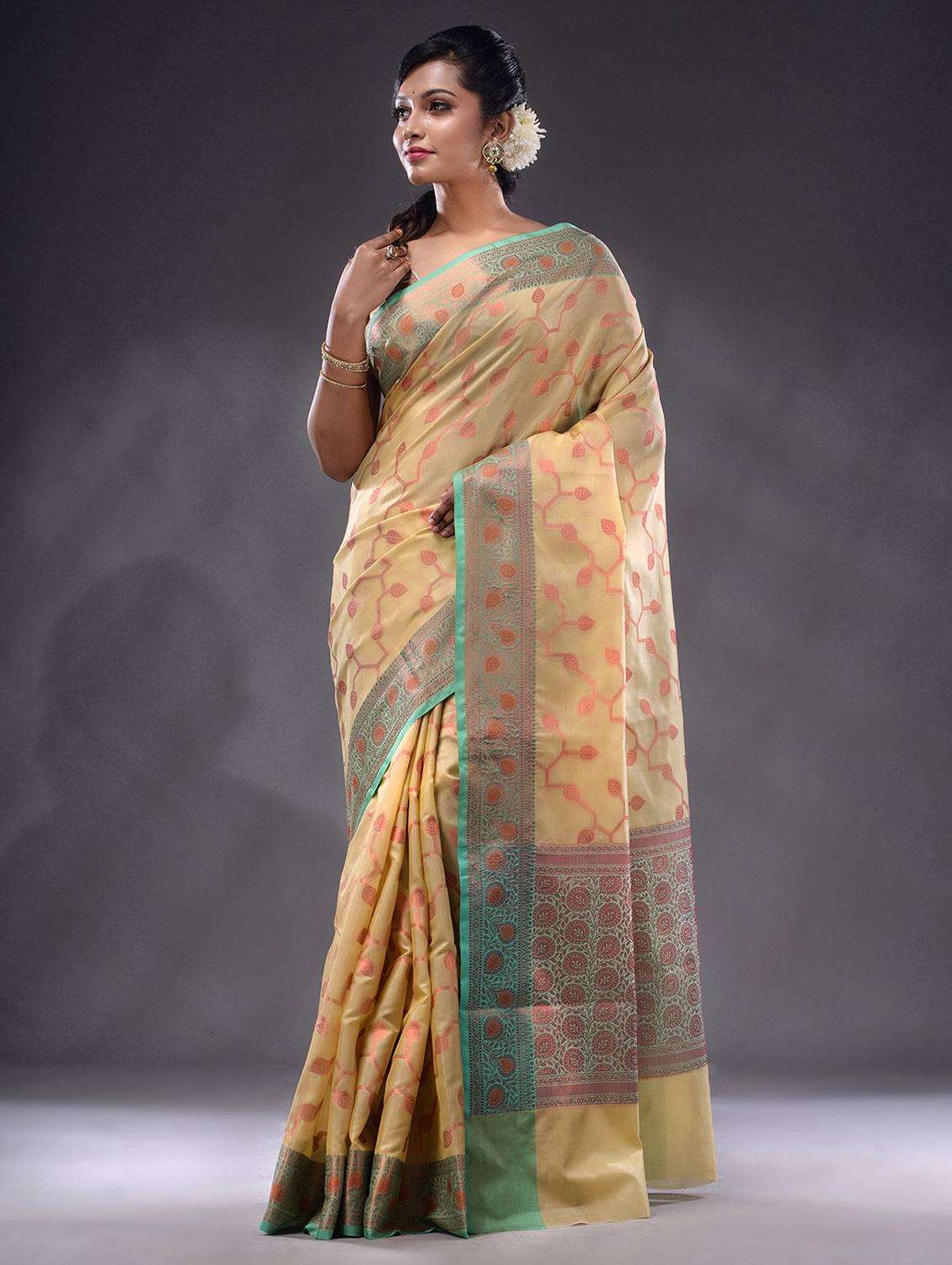 women self design bordered saree with blouse - 22044068 -  Standard Image - 2