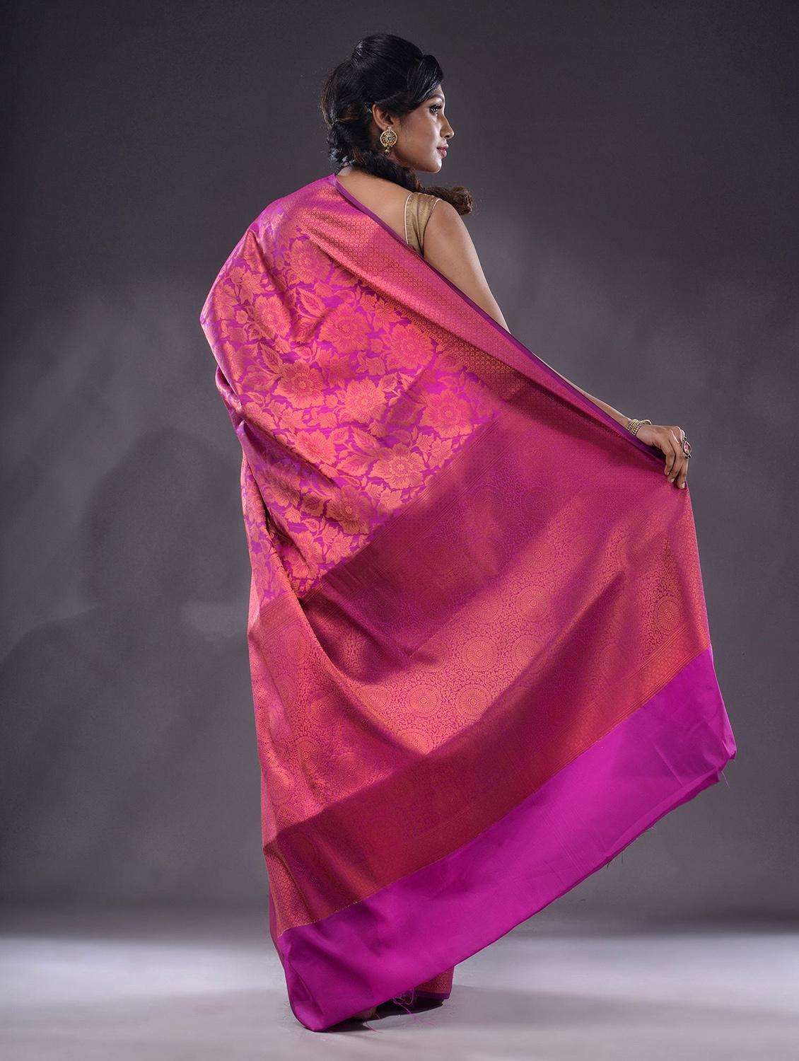 women self design kanjivaram saree with blouse - 22044077 -  Standard Image - 2