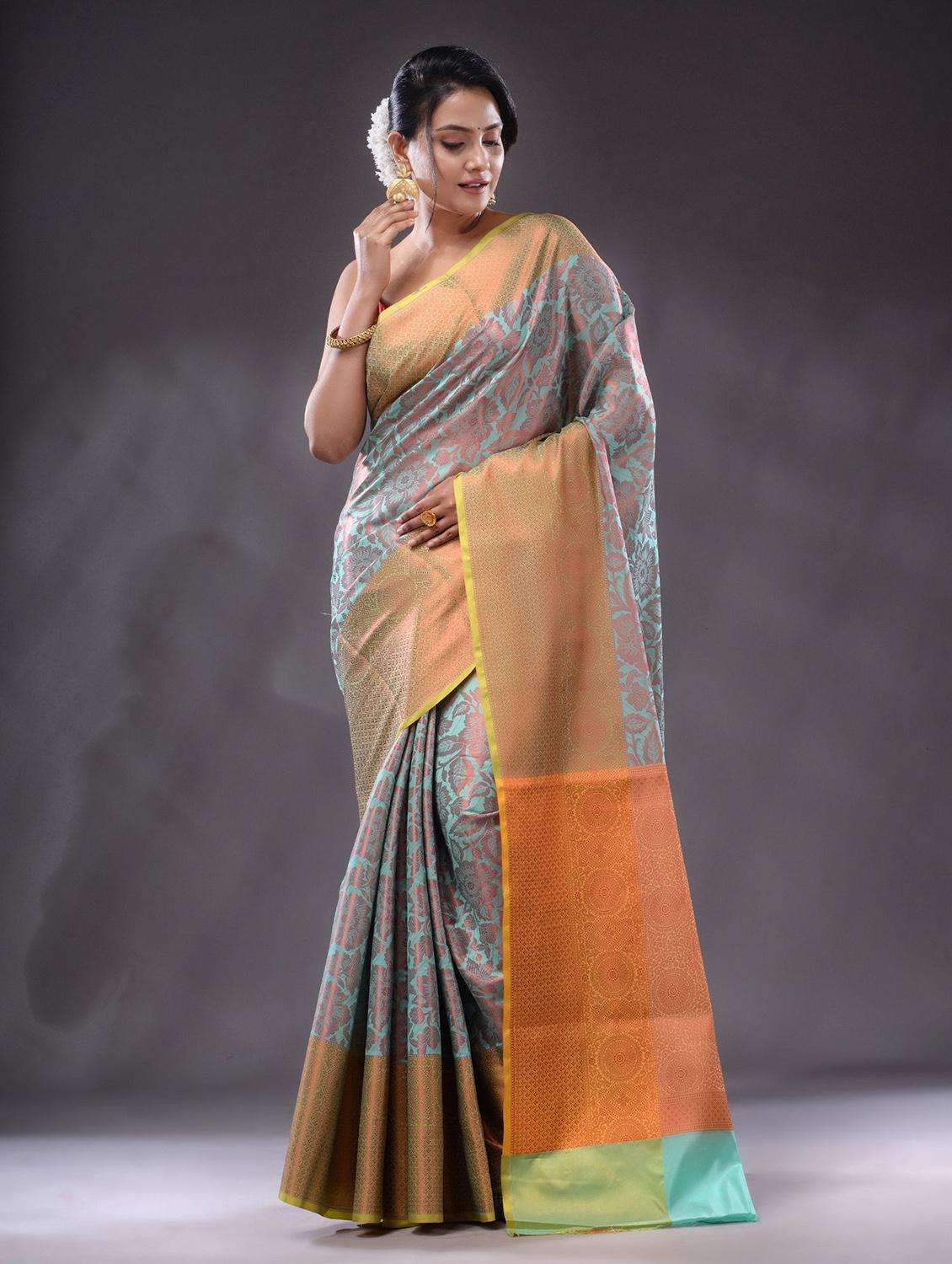 women self design banarasi saree with blouse - 22044079 -  Standard Image - 2