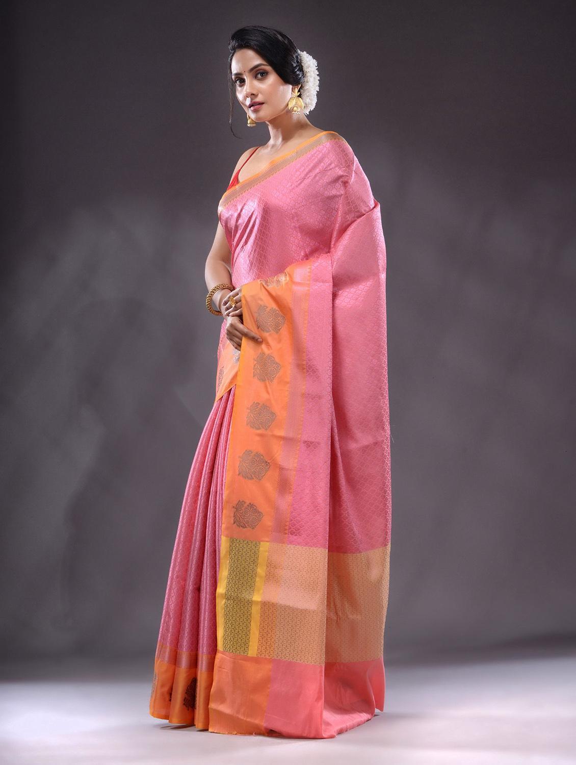 women self design kanjivaram saree with blouse - 22044086 - Standard Image - 2