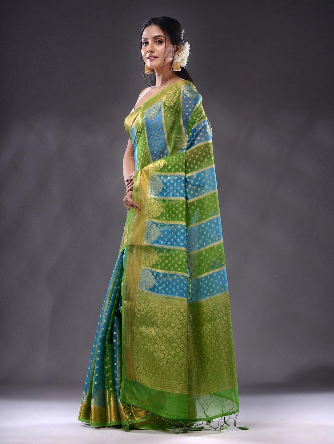 women self design handloom saree with blouse - 22044092 - Standard Image - 2