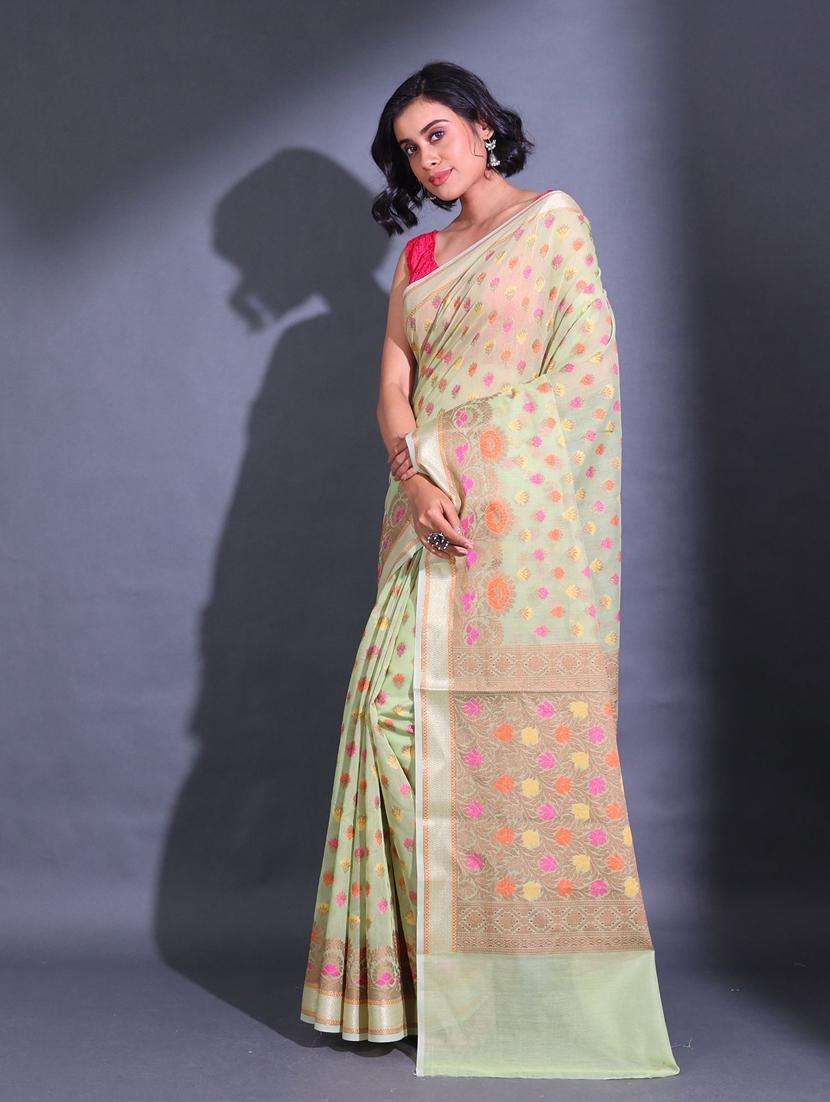 women self design bordered saree with blouse - 22044149 -  Standard Image - 2