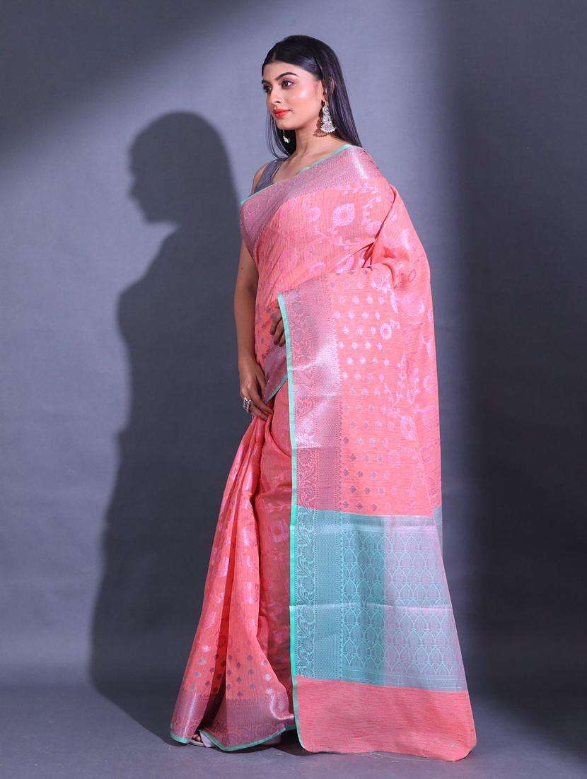 women self design bordered saree with blouse - 22044158 -  Standard Image - 2