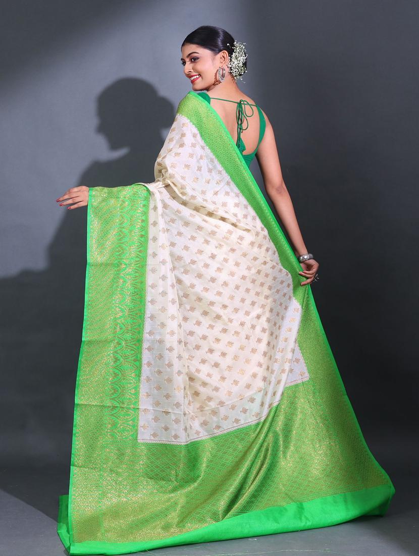 women self design bordered saree with blouse - 22044165 - Standard Image - 2