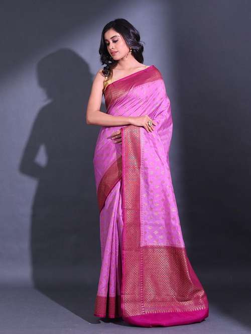 women self design bordered saree with blouse - 22044171 - Standard Image - 0