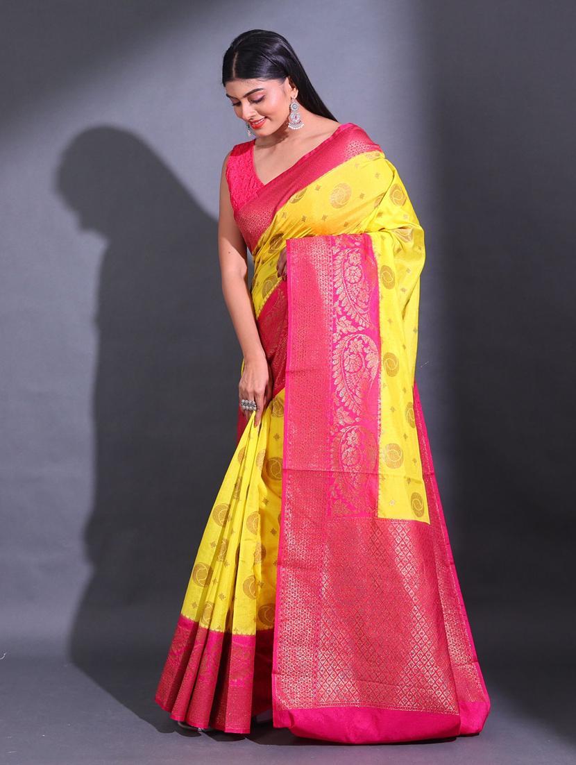 women self design bordered saree with blouse - 22044177 - Standard Image - 2