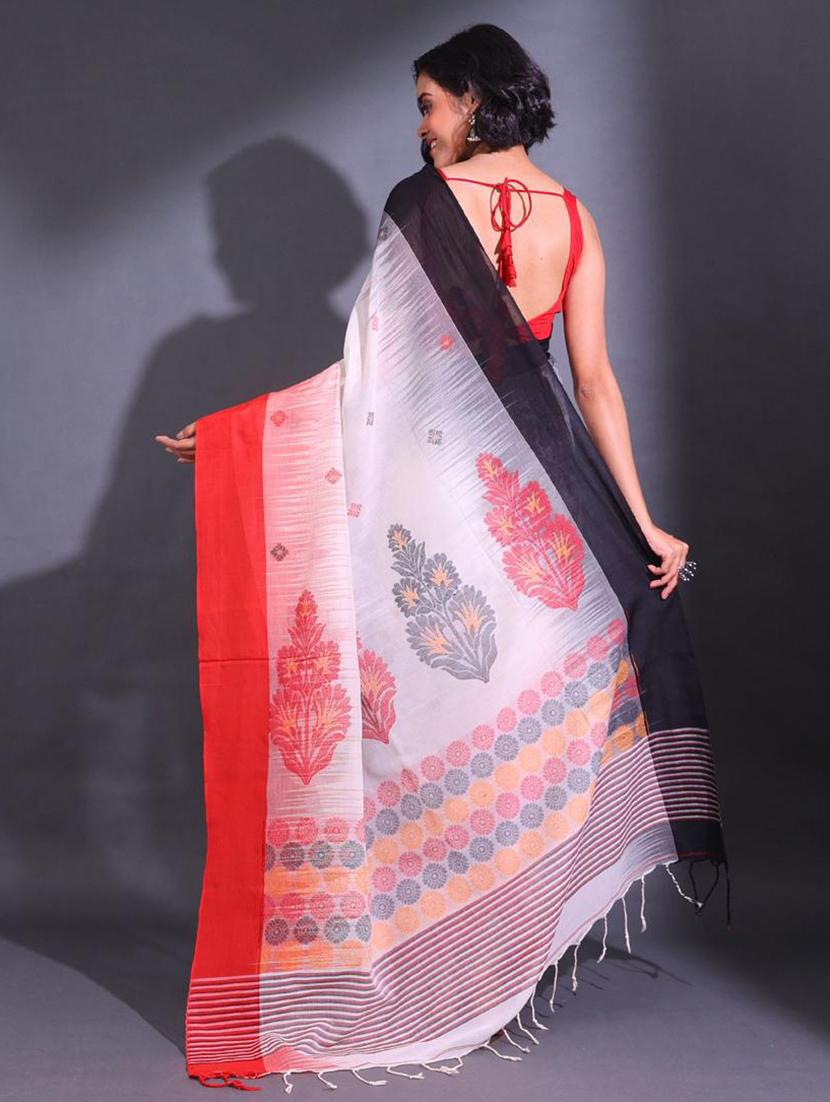 women self design handloom saree with blouse - 22045672 - Standard Image - 2