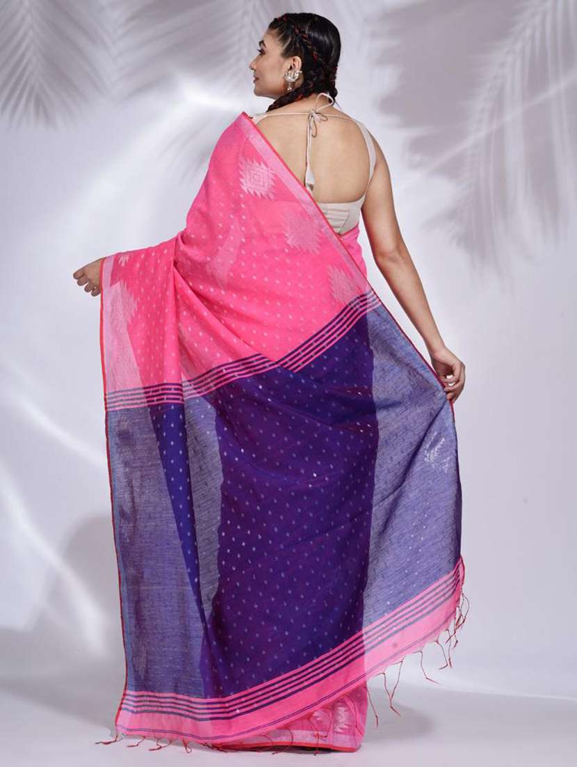women self design handloom saree with blouse - 22045685 - Standard Image - 2