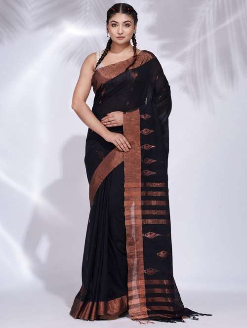 women self design handloom saree with blouse - 22045686 - Standard Image - 0