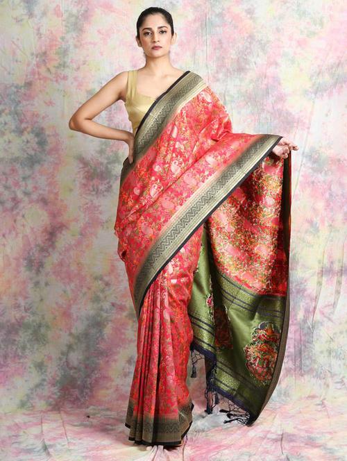 women self design banarasi saree with blouse - 22045698 - Standard Image - 0