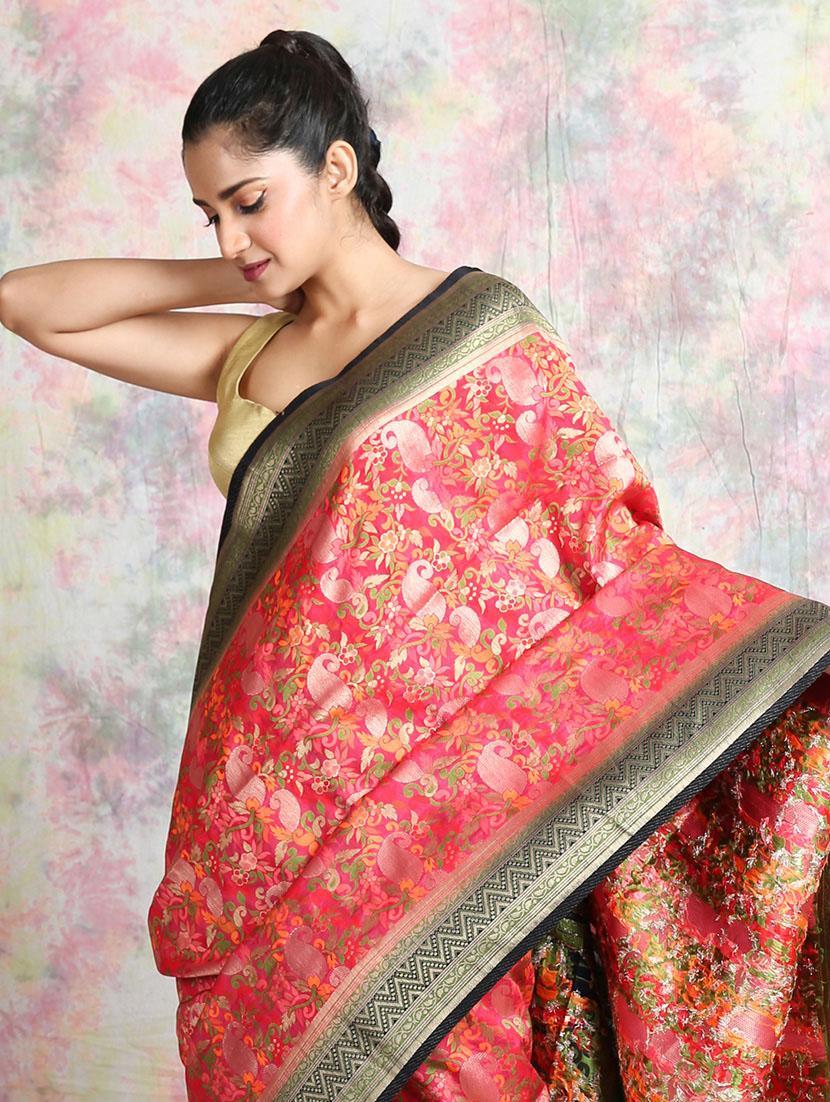 women self design banarasi saree with blouse - 22045698 - Standard Image - 2