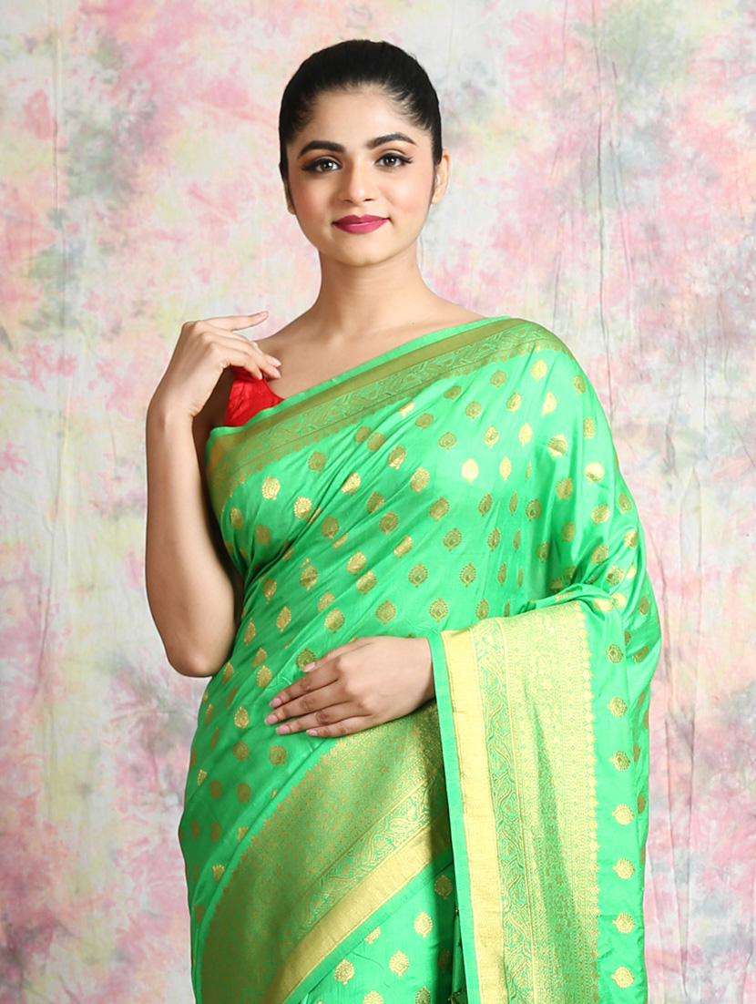 women self design banarasi saree with blouse - 22045699 - Standard Image - 2