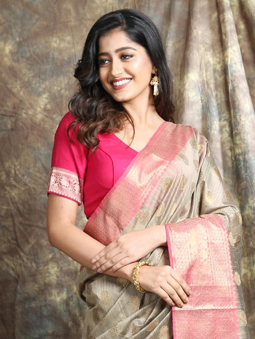 women self design kanjivaram saree with blouse - 22045702 - Standard Image - 2