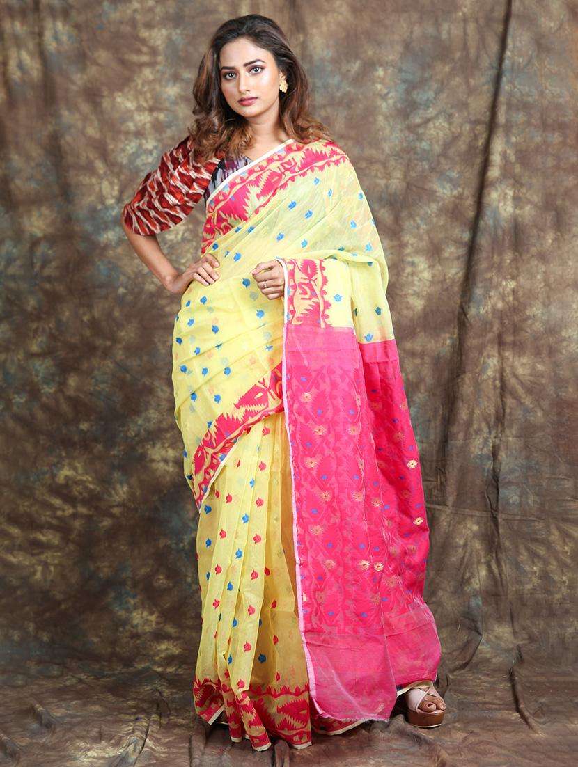 women self design jamdani saree - 22045714 -  Zoom Image - 0