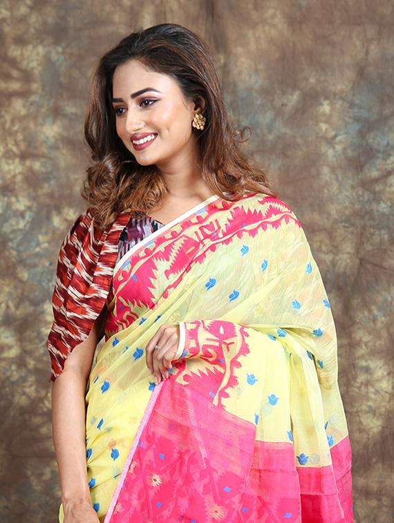 women self design jamdani saree - 22045714 - Standard Image - 2