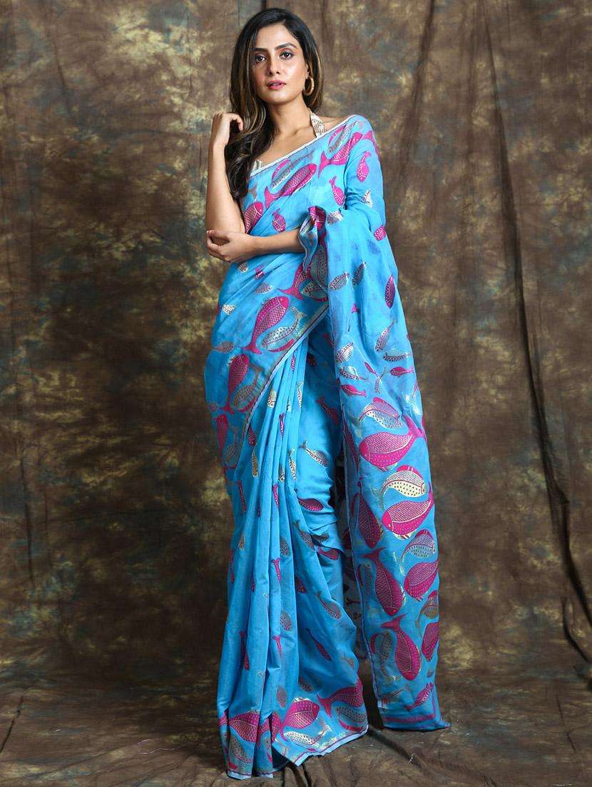 women self design jamdani saree