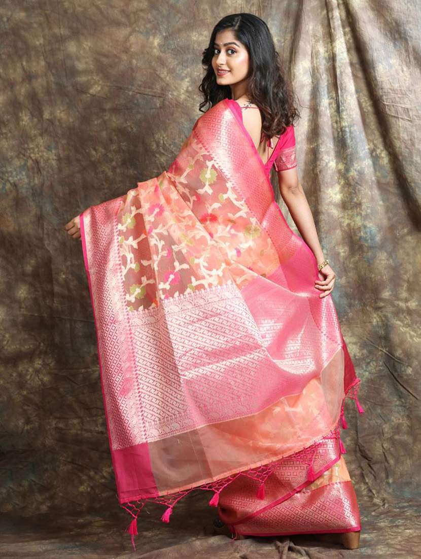 women self design bordered saree with blouse - 22045726 -  Standard Image - 2