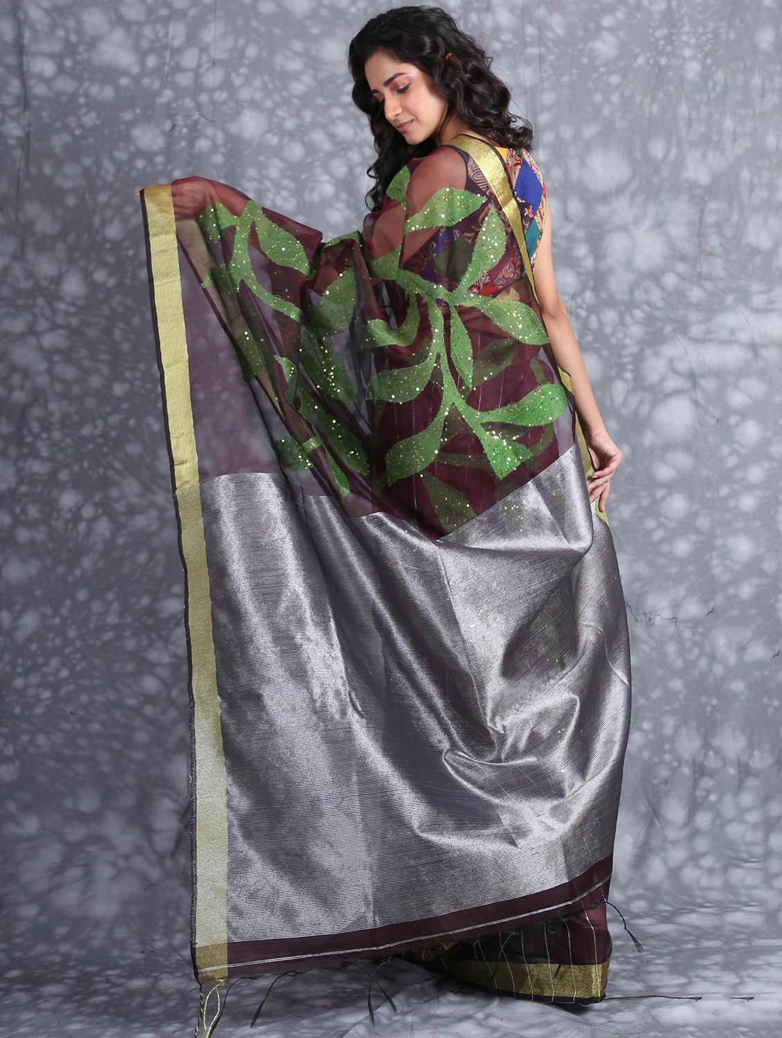women self design handloom saree with blouse - 22045733 - Standard Image - 2