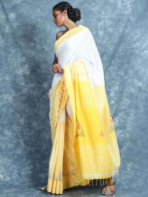 women self design handloom saree with blouse - 22045740 - Standard Image - 0