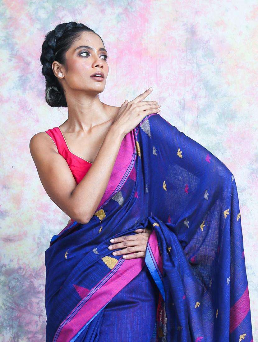 women self design handloom saree with blouse - 22045753 -  Standard Image - 2