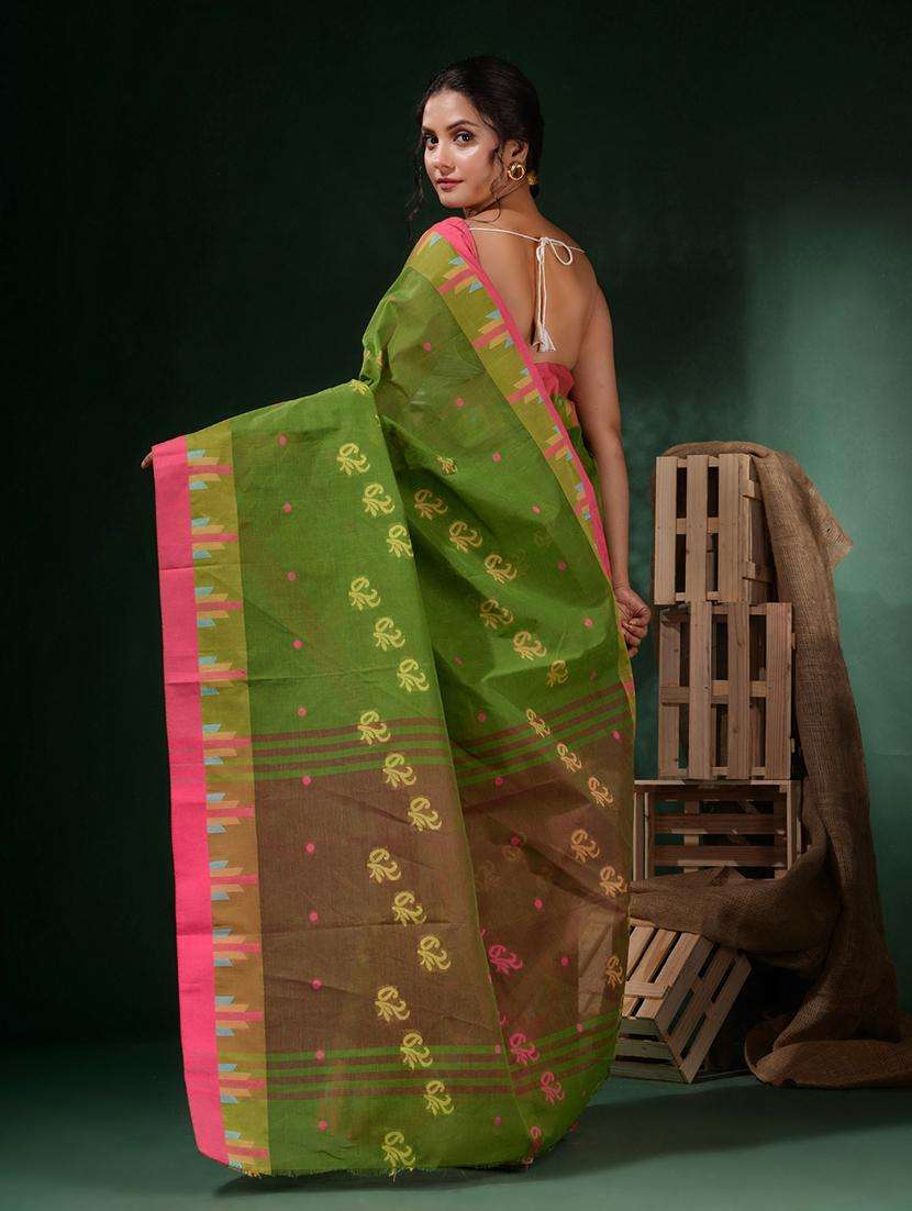 women self design tant saree with blouse - 22045760 -  Standard Image - 2