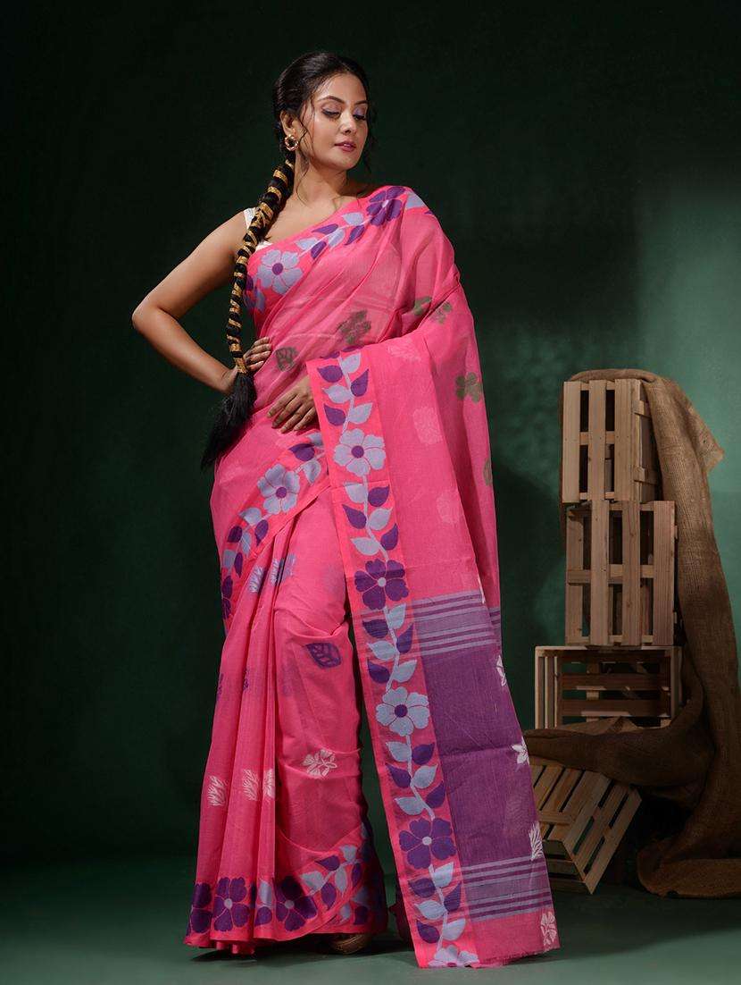 women self design handloom saree with blouse - 22045761 -  Standard Image - 2