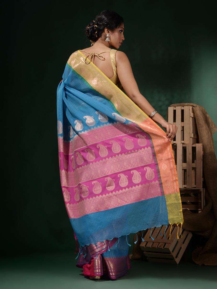 women self design bordered saree with blouse - 22045765 -  Standard Image - 2