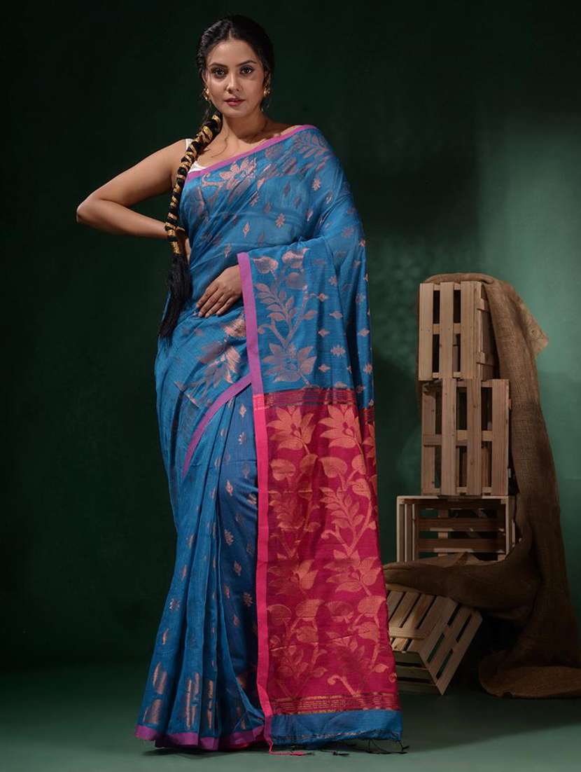 women self design handloom saree with blouse - 22045768 -  Standard Image - 2