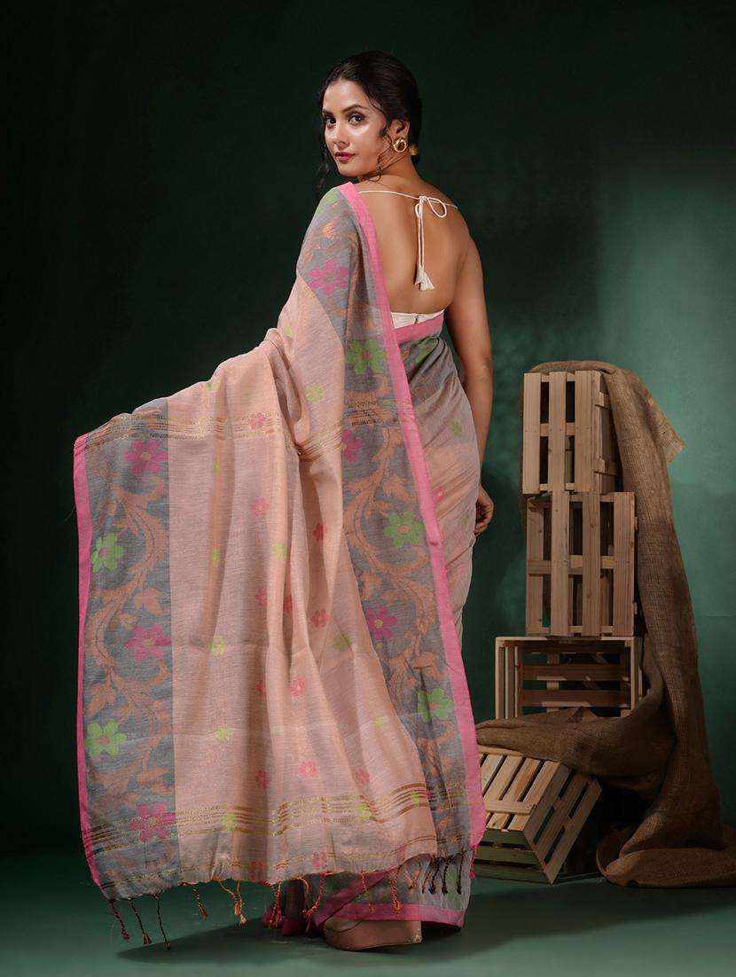 women self design handloom saree with blouse - 22045780 -  Standard Image - 2