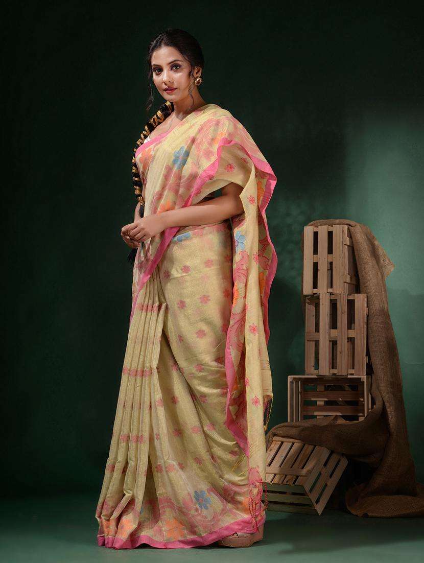 women self design handloom saree with blouse - 22045781 -  Standard Image - 2
